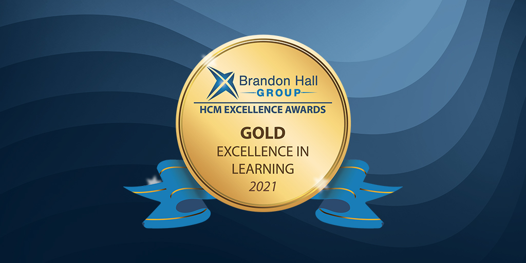 Gold badge: HCM excellence awards: Gold in excellence in learning 2021